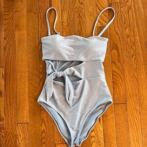 Aerie Light Blue One-Piece Swimsuit